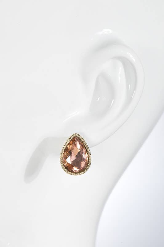 *Special* Glass Teardrop Stud Earrings