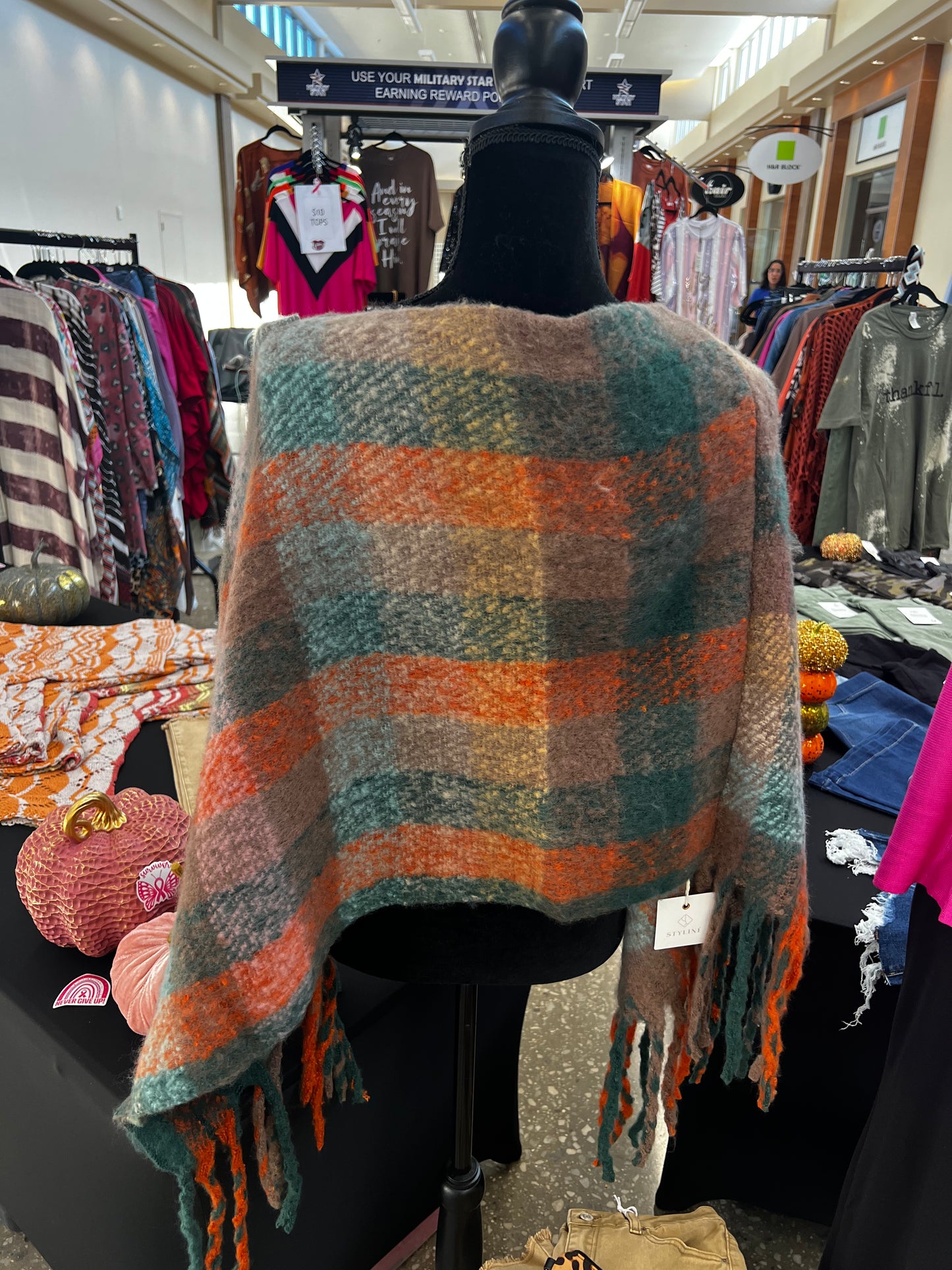 Twin Peak Multi-color (Green and Orange) Kimono