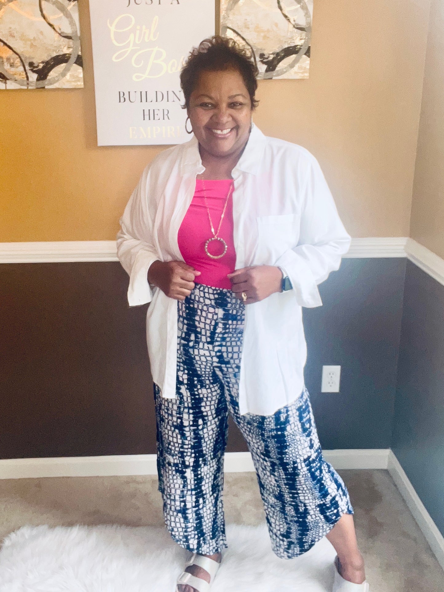 Missy Linen Cropped Pants