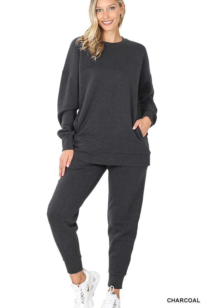 Comfy Crewneck Jogger Set