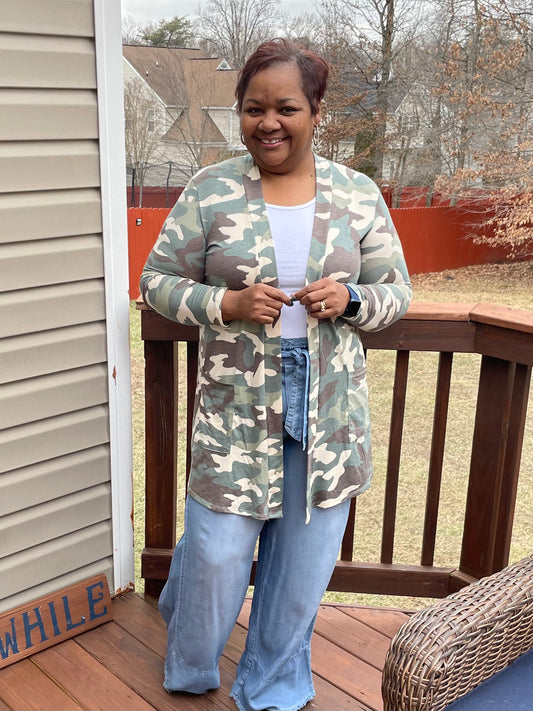 CHAMBRAY PAPERBAG WAIST BELTED WIDE LEG Jeans