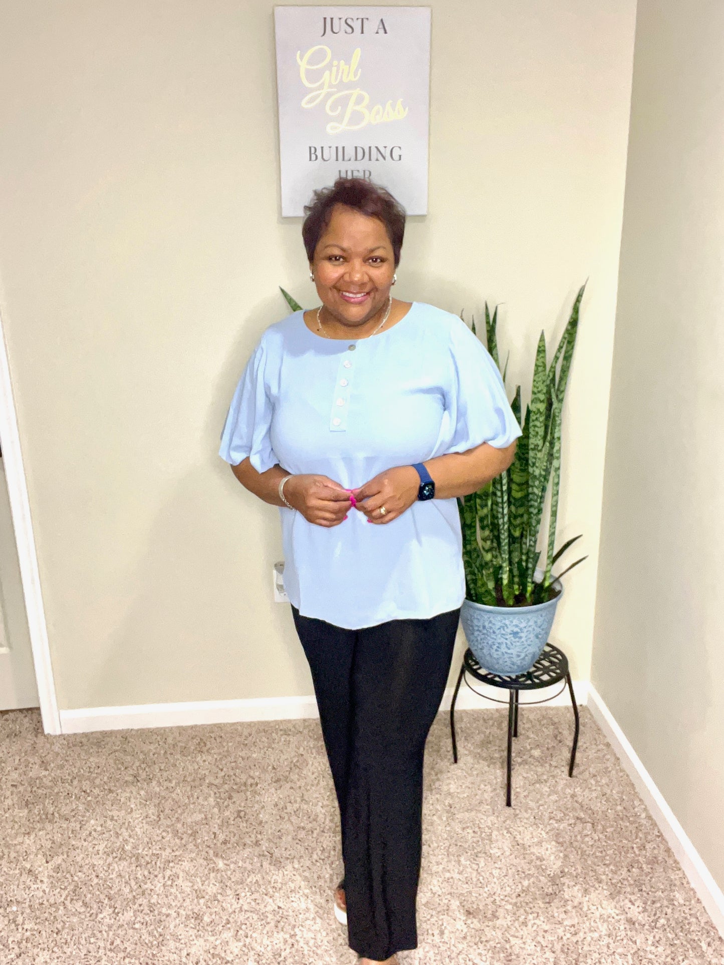 WATERFALL SLEEVE TOP