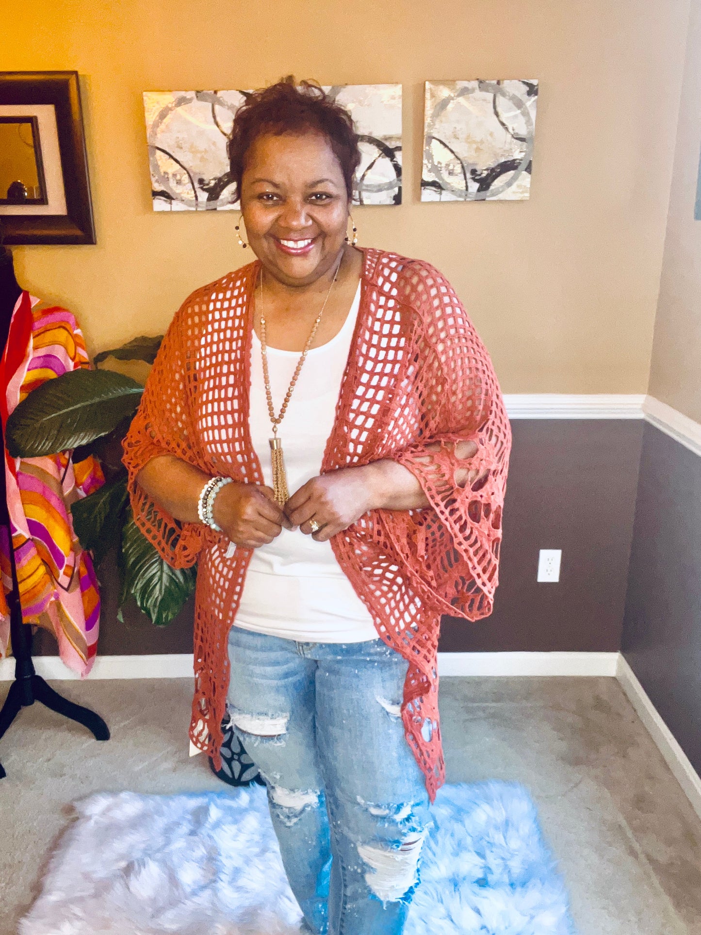 Flowy Crochet Kimono