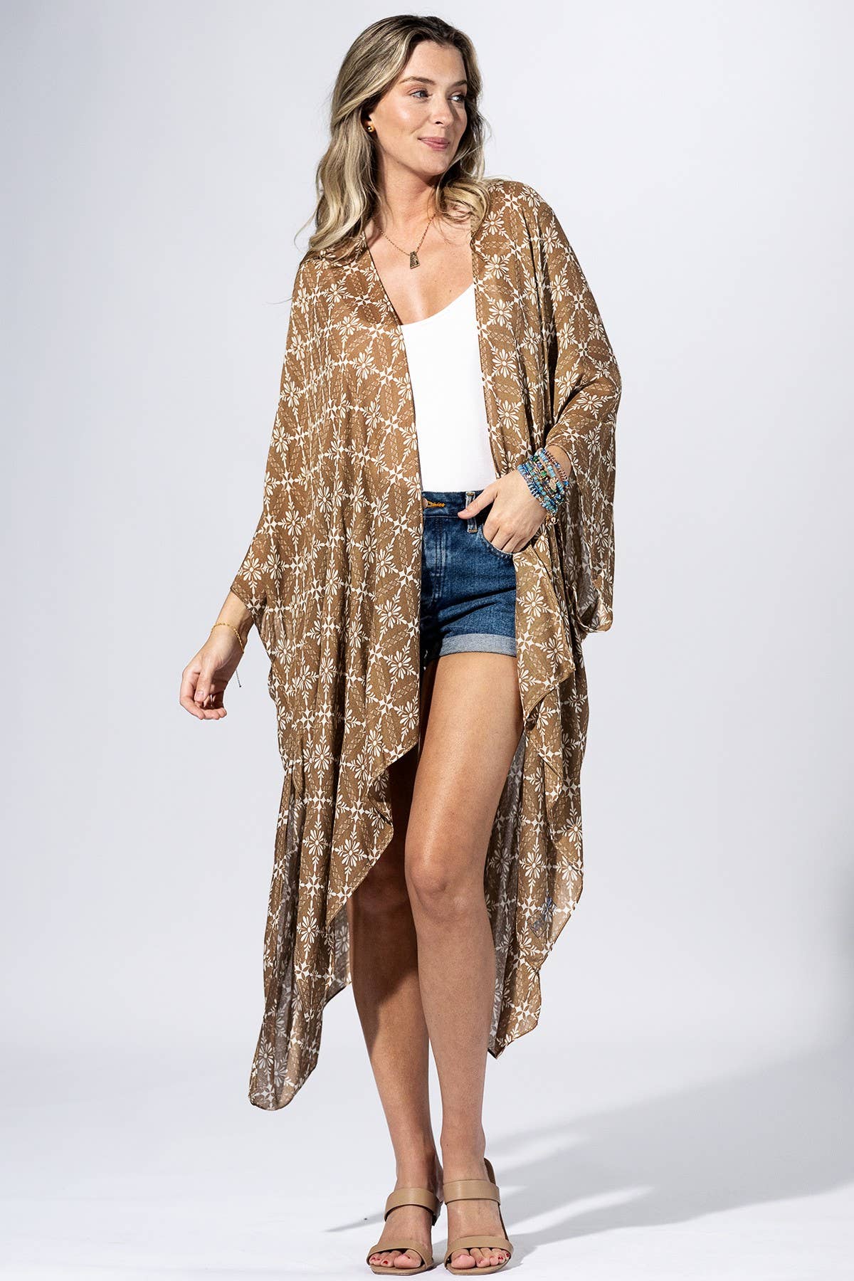 Walnut Medallion Kimono