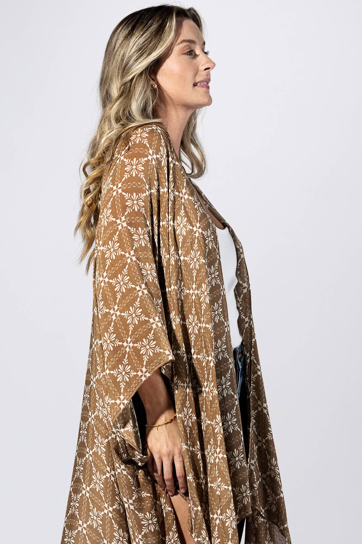 Walnut Medallion Kimono