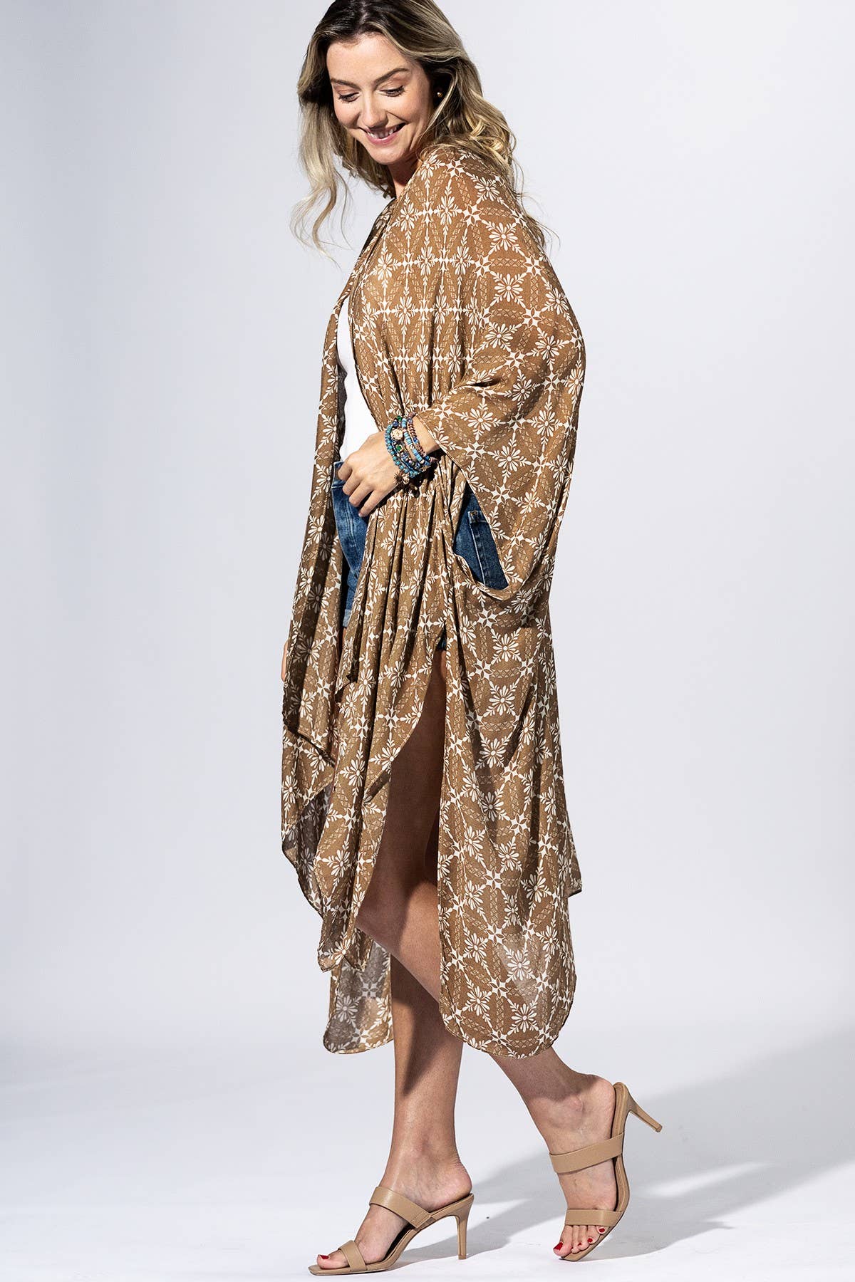 Walnut Medallion Kimono