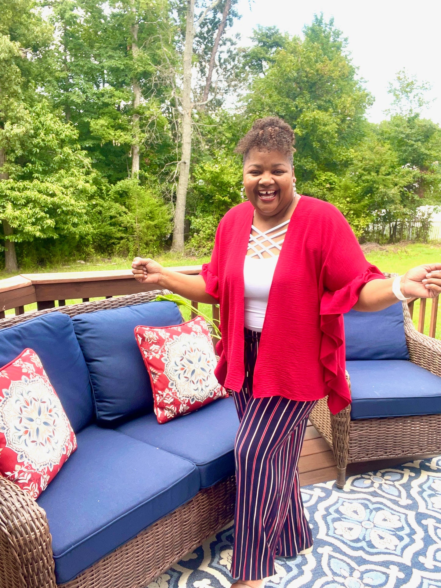 Ruffle Sleeve Kimono