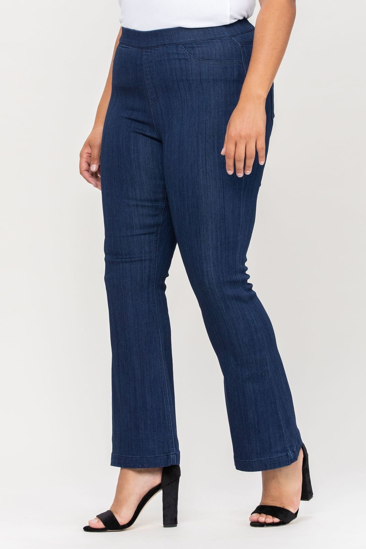 Cello Curvy Mid Rise Flare Jegging Plus Size